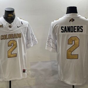 Colorado Buffaloes #2 Shedeur Sanders  NCAA  White