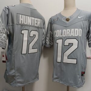 Colorado Buffaloes #12 Travis Hunter  College  Grey
