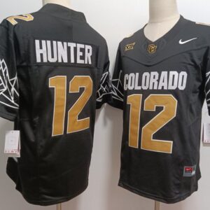 Colorado Buffaloes #12 Travis Hunter  NCAA  New Black
