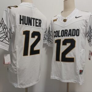 Colorado Buffaloes #12 Travis Hunter  NCAA  White New