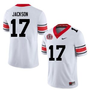 Dan Jackson  #17 Georgia Bulldogs College  White 40th Anniversary