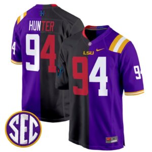 Danielle Hunter  #94 LSU Tiger Split Game College  Stitched