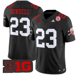 Dante Dowdell  #23 Nebraska Cornhuskers Vapor   Black