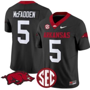 Darren McFadden  #5 Arkansas Razorbacks Vapor   Stitched Black