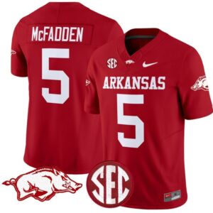 Darren McFadden  #5 Arkansas Razorbacks Vapor  College  Stitched Cardinal