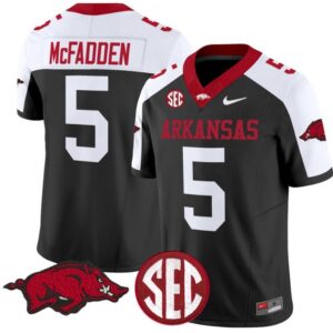 Darren McFadden  #5 Arkansas Razorbacks Vapor  Stitched Black Alternate