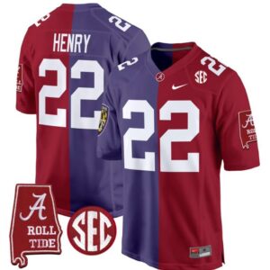 Derrick Henry  Ravens #22 Alabama Crimson Tide Split  Game