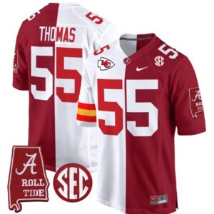 Derrick Thomas  #55 Alabama Crimson Tide Split  Game Stitched