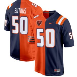 Dick Butkus  #50 Illinois Fighting Illini Split  Game All Stitched