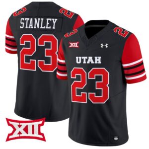 Dijon Stanley  #23 Utah Utes Vapor  College  Stitched Black