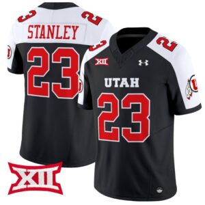 Dijon Stanley  #23 Utah Utes Vapor  College  Stitched Black Alternate