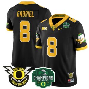 Dillon Gabriel  #8 Oregon Ducks 2024 Big Ten Champions  Black