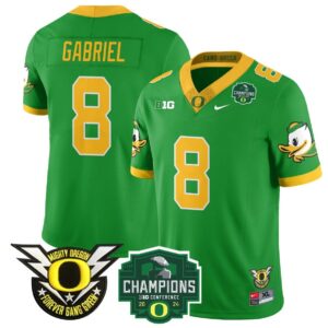 Dillon Gabriel  #8 Oregon Ducks 2024 Big Ten Champions  Green