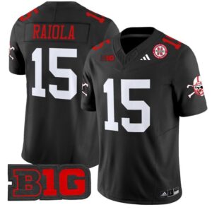 Dylan Raiola  #15 Nebraska Cornhuskers Vapor   Black