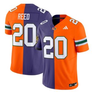 Ed Reed  #20 Miami Hurricanes Split Vapor  V2  Stitched