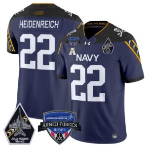 Eli Heidenreich  #22 Navy Midshipmen 2025 Armed Forces Bowl  Navy