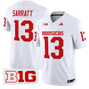 Elijah Sarratt  #13 Indiana Hoosiers Vapor   White