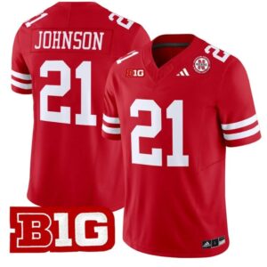 Emmett Johnson  #21 Nebraska Cornhuskers Vapor   Scarlet