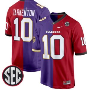 Fran Tarkenton  #10 Georgia Bulldogs Split  Game All Stitched