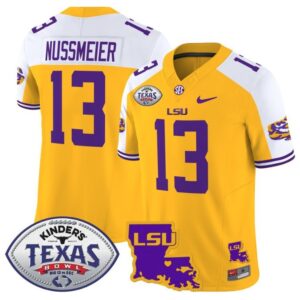 Garrett Nussmeier  #13 LSU Tigers 2024 Texas Bowl  Gold Alternate