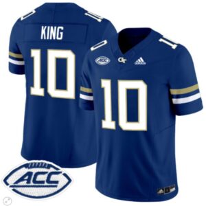 Haynes King  #10 Georgia Tech Yellow Jackets Vapor   Navy