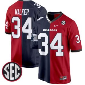 Herschel Walker  #34 Georgia Bulldogs Split  Game All Stitched