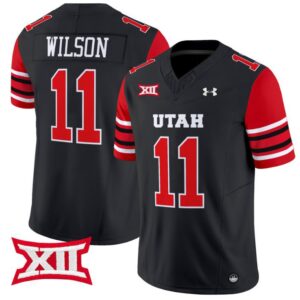 Isaac Wilson  #11 Utah Utes Vapor  College  Stitched Black