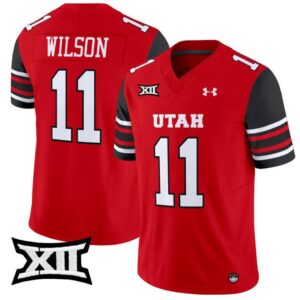 Isaac Wilson  #11 Utah Utes Vapor  College  Stitched Red