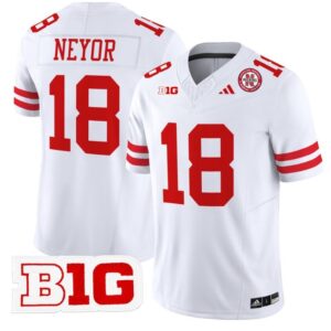 Isaiah Neyor  #18 Nebraska Cornhuskers Vapor   Whtie