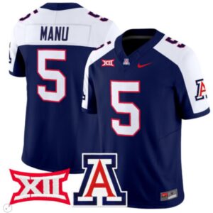 Jacob Manu  #5 Arizona Wildcats Vapor   Navy Alternate