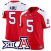Jacob Manu  #5 Arizona Wildcats Vapor   Red Alternate