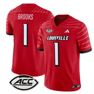 Ja'Corey Brooks  #1 Louisville Cardinals Vapor  Stitched Red