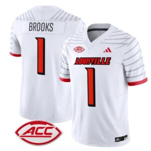 Ja'Corey Brooks  #1 Louisville Cardinals Vapor  Stitched White