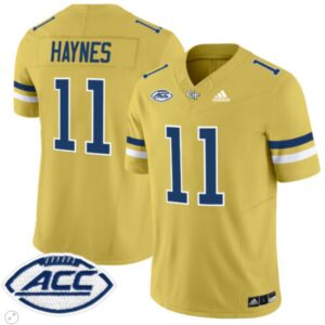 Jamal Haynes  #11 Georgia Tech Yellow Jackets Vapor   Gold