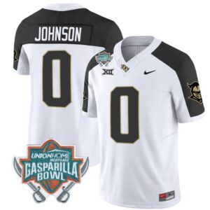 Jason Johnson  #0 UCF Knights Unionhome Patch Vapor  Stitched Inverted