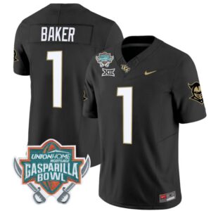 Javon Baker  #1 UCF Knights Unionhome Patch Vapor  Stitched Black