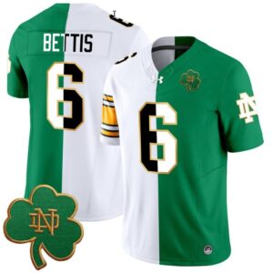 Jerome Bettis  #6 Notre Dame Fighting Irish Split Vapor  Stitched