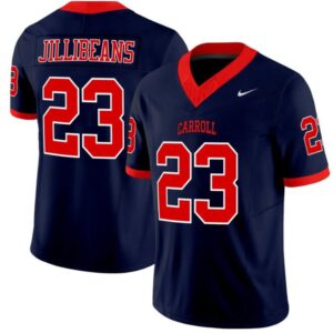 Jillibeans #23 Carroll University Pioneers   - All Stitched Navy