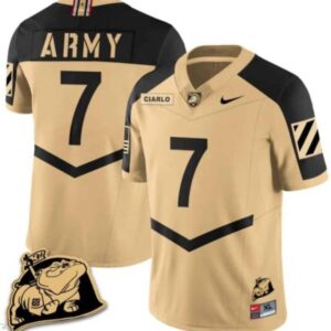 Jimmy Ciarlo  #7 Army Black Knights  College  Stitched Gold Alternate