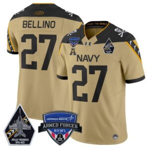 Joe Bellino  #27 Navy Midshipmen 2025 Armed Forces Bowl  Gold
