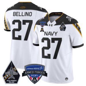 Joe Bellino  #27 Navy Midshipmen 2025 Armed Forces Bowl  White