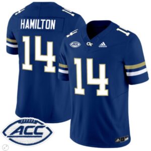 Joe Hamilton  #14 Georgia Tech Yellow Jackets Vapor   Navy