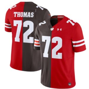 Joe Thomas  #72 Wisconsin Badgers Split Vapor  Stitched