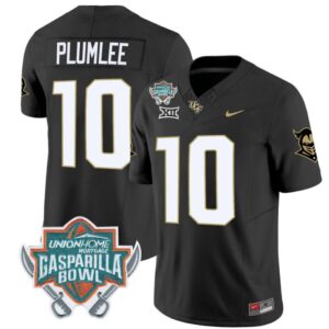 John Rhys Plumlee  #10 UCF Knights Unionhome Patch Vapor  Stitched Black