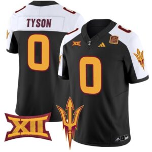 Jordyn Tyson  #0 Arizona State Sun Devils Vapor  College  Black Alternate