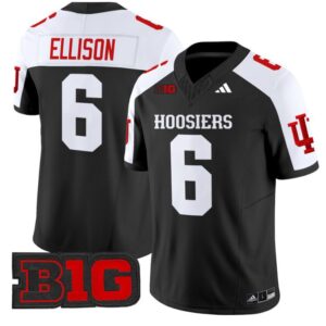 Justice Ellison  #6 Indiana Hoosiers Vapor   Black Alternate