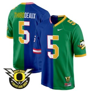 Kayvon Thibodeaux  #5 Oregon Ducks Split Game College  Stitched
