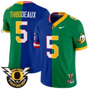 Kayvon Thibodeaux  #5 Oregon Ducks Split Vapor   Stitched