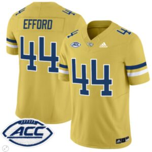 Kyle Efford  #44 Georgia Tech Yellow Jackets Vapor   Gold