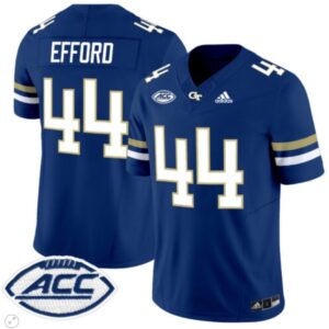 Kyle Efford  #44 Georgia Tech Yellow Jackets Vapor   Navy
